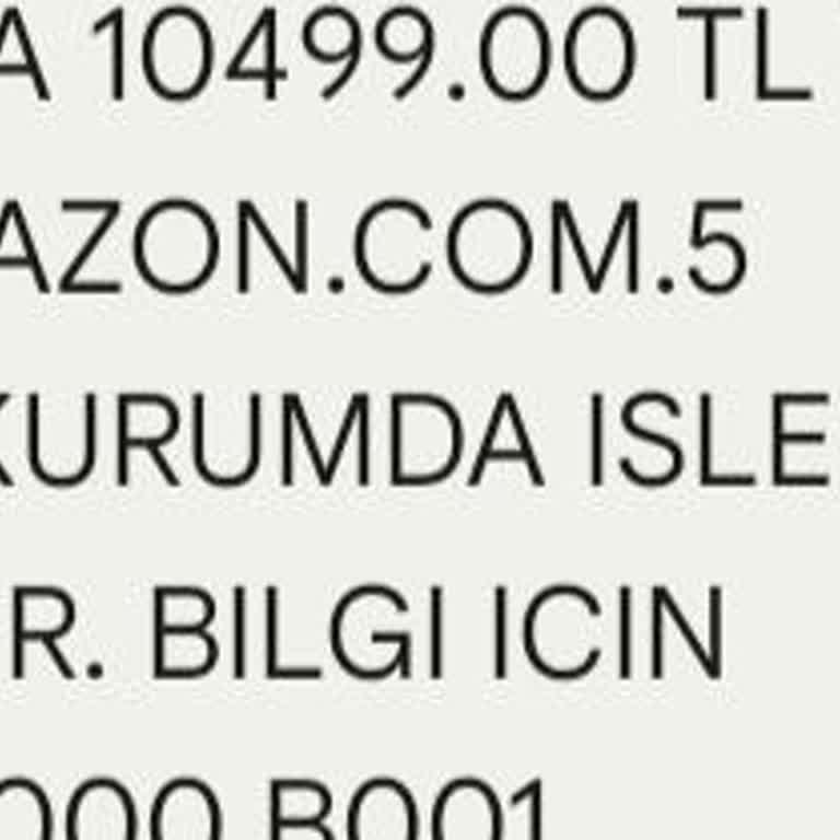 İyzico Amazon Firmasından Alışveriş Mesajı