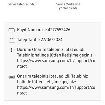 Samsung Garantisi Devam Eden Ürünün Onarım Taleplerini İptal Ediyor