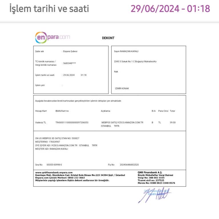 Amazon İzinsiz Para Çekilme