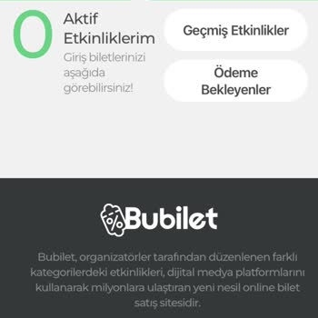 Bubilet Şikayetime Dönüş Yapmıyor
