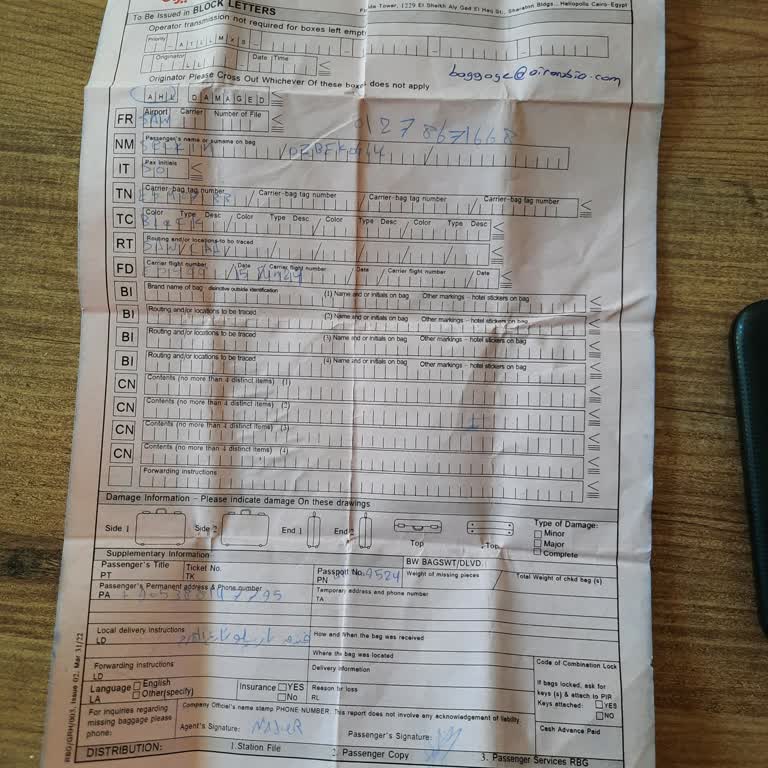 Air Arabia Kayıp Bagaj Bilinmezliği