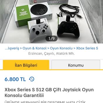Sahibinden.com Üzerinde Xbox Seri S Satışında Şüpheli Durum