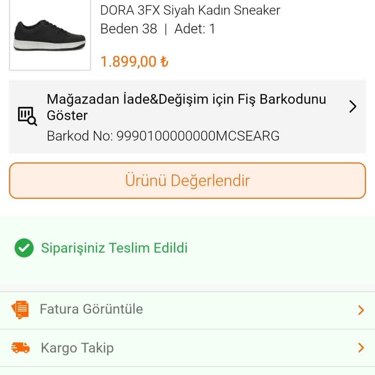 FLO Ayakkabı Ayakkabı Da Yaşanan Sorun Ve İade Talebi
