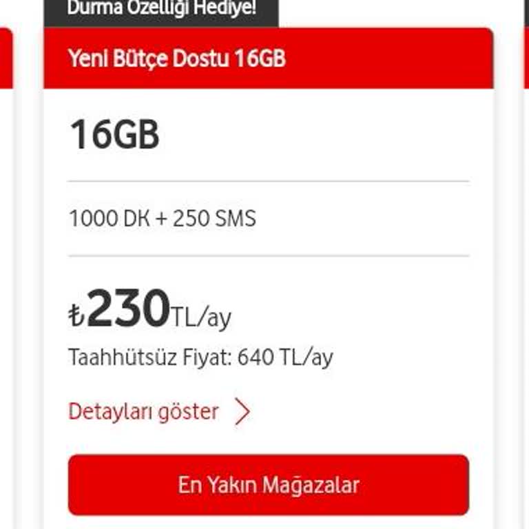 Vodafone Sosyal Destek Engelli Tarifeye Geçiş Bekleyişi