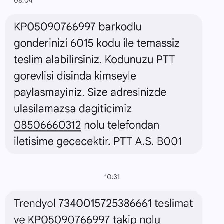 PTT Kargo Evde Olduğum Halde Teslim Edilmedi