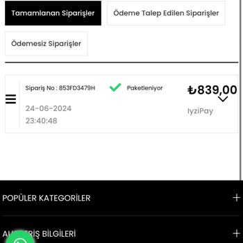 Meysadesiign İade Almıyor