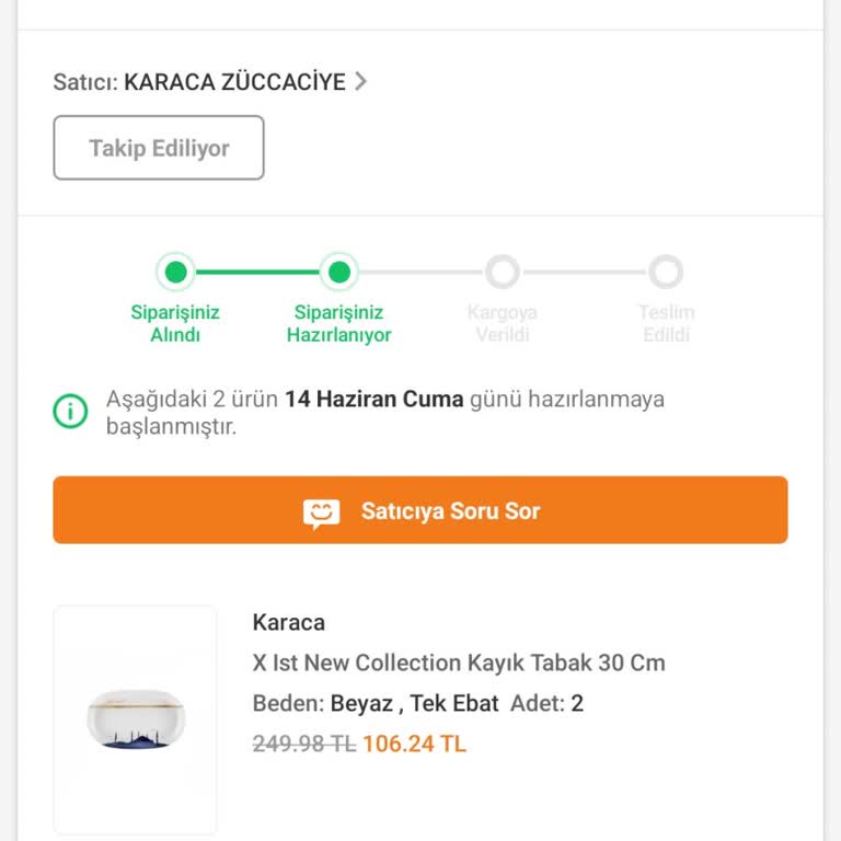 Karaca Züccaciye Kargo Teslimatında Sorun