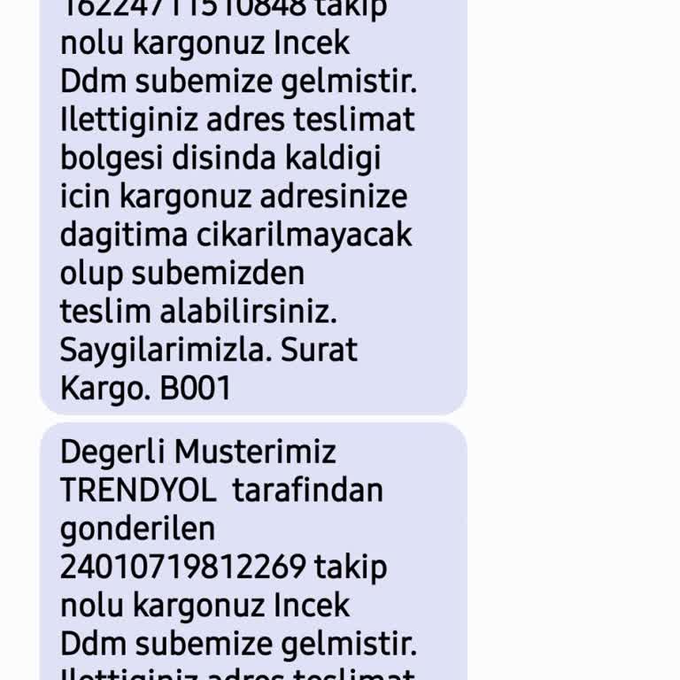 Sürat Kargo İncek Ddm Şube