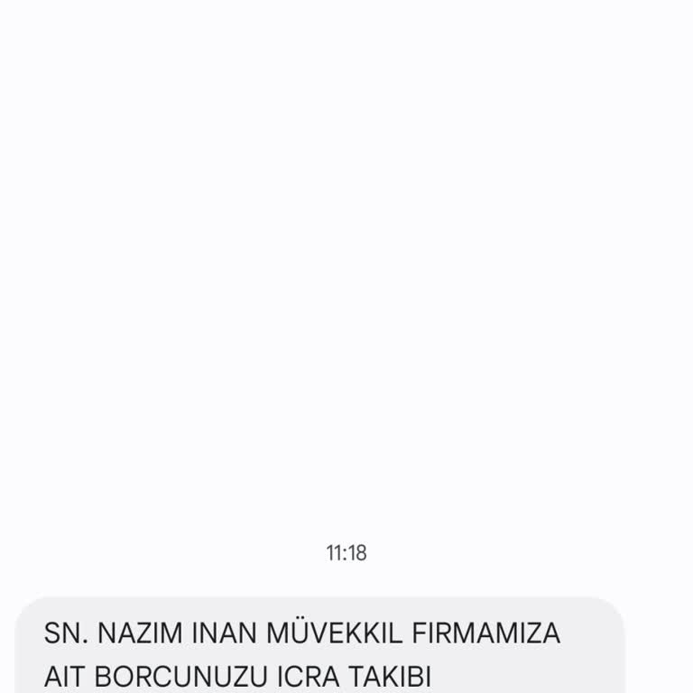 Metka Hukuk (SMS) Yanıltıcı Borç Bildirimi Hakkında Şikayet