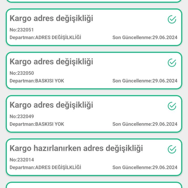 Bkmkitap Kargo Adres Değişikliği