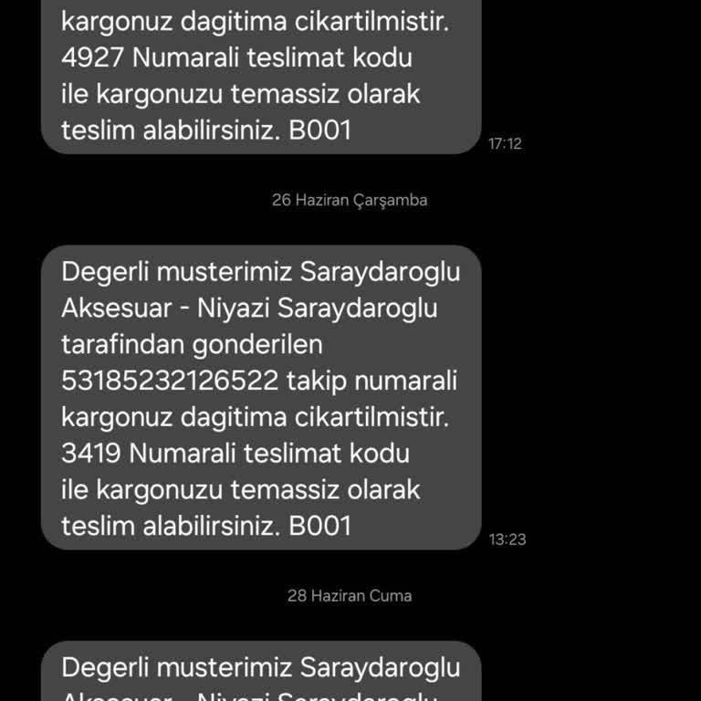 Sürat Kargo Adatepe Şubesi Kargomu Kaybetti.