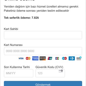 E-ticaret Marka Taklidiyle Dolandırıcılık Yalan Kargo Mesajı