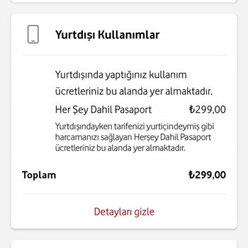 Vodafone Müşteri Onayı Almadan Yurt Dışı Tarifesini Aktive Etti.