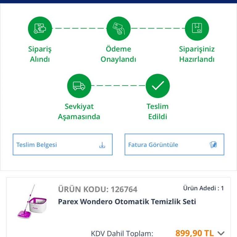 Parex Wondero Sap Şikayeti