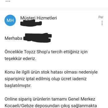 Toyzz Shop Stokta Olmayan Ürün Satıp, 9 Gün Sonra İptal Ettiler