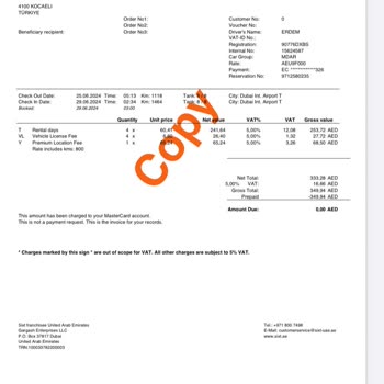 Sixt Rent Car Usulsüz Para Çekimi