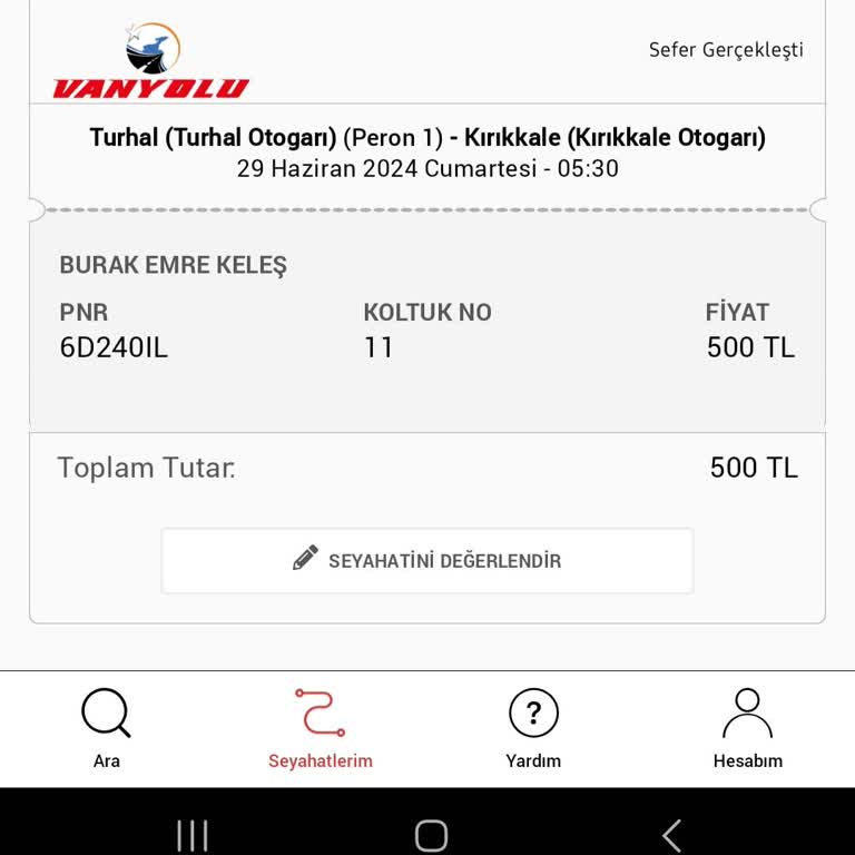 Vanyolu Seyahat Asla Ve Asla Vanyolu İle Bir Daha Seyahat Yapmam