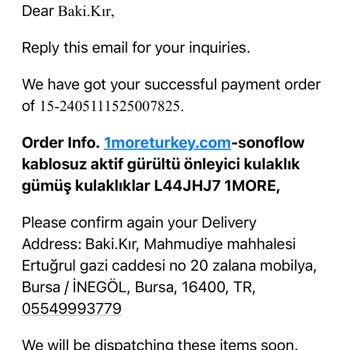 1MORE Türkiye Kulaklık Aldım Gelemedi