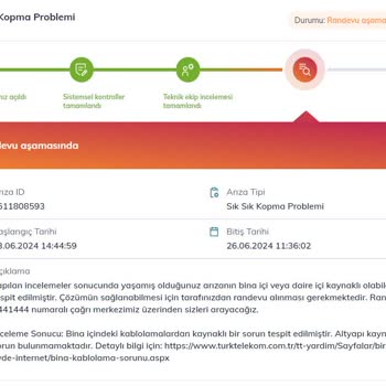 Türk Telekom Anlık Bağlantı Kopması