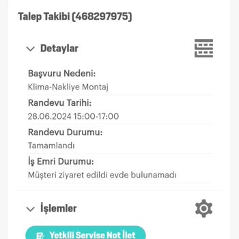 Arçelik Servis Montaja Gelmedi