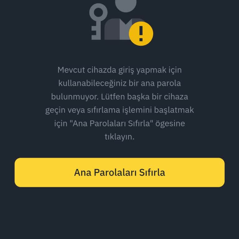Binance Hesap Ana Parolası