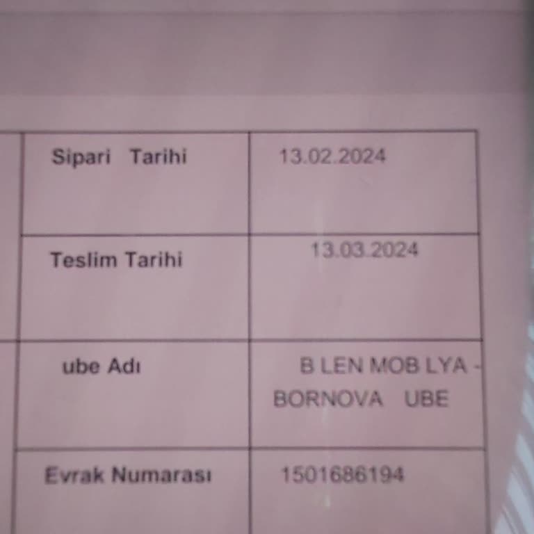 Kelebek Mobilya 13.03.2024 Tarihinde Teslim Olması Gereken Mobilyalar Teslim Olmadı