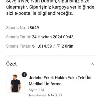 Comfy Master Medikal Üniforma Ürünleri Kargoya Vermiyorlar