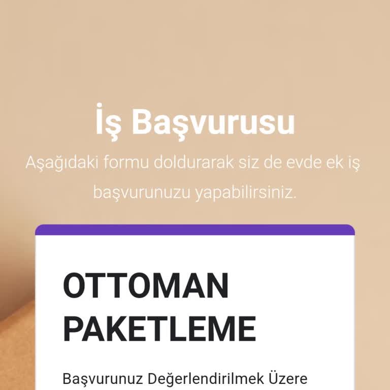 Ottoman Paketleme Evde Paketlemek Önlem Amaçlı