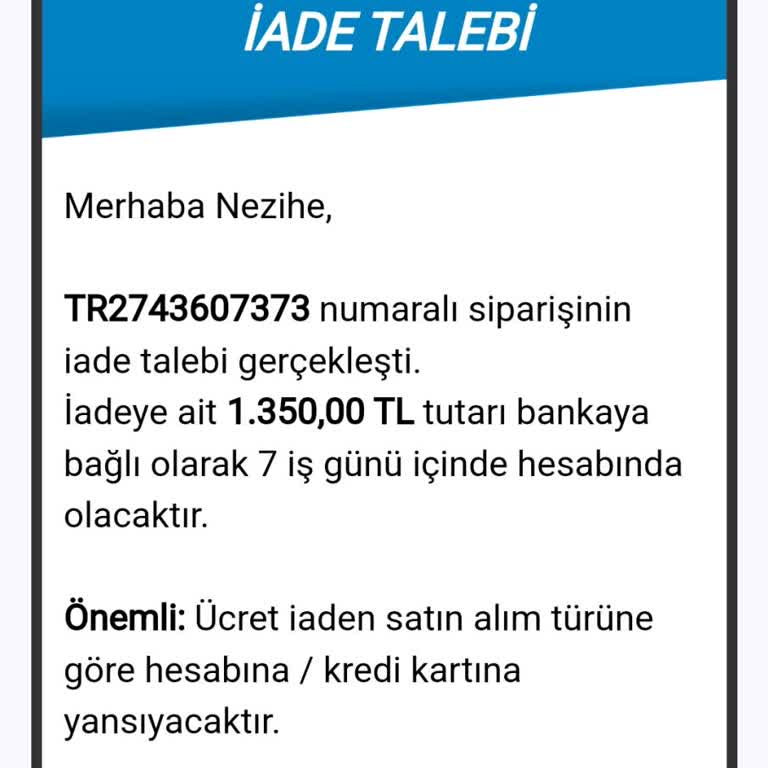 Decathlon Ücret İadesi Yapmıyor.