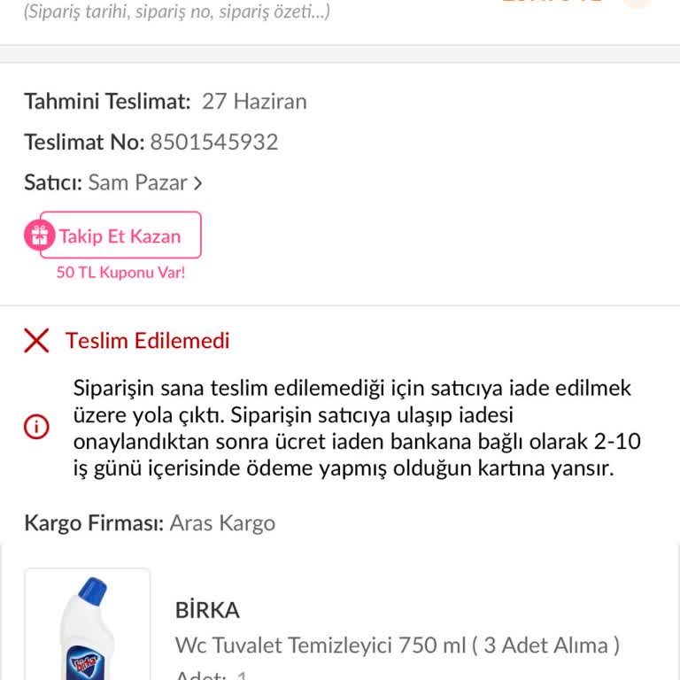 Aras Kargo Hasköy Şubesi'nin Sorumsuz Dağıtım Hizmeti