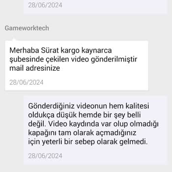 Sürat Kargo, N11, Gameworktech İade Talebi Sürecinde Ürünüm Çalındı.