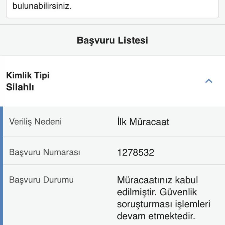 Emniyet Genel Müdürlüğü Özel Güvenlik Kimlik Kartı Gelmemesi