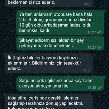 Kamil Koç İadem Israrla Yapılmıyor!