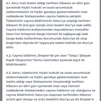 Shopier Instagram Butiği Kendi Kendine İade Kabul Etmiyor.