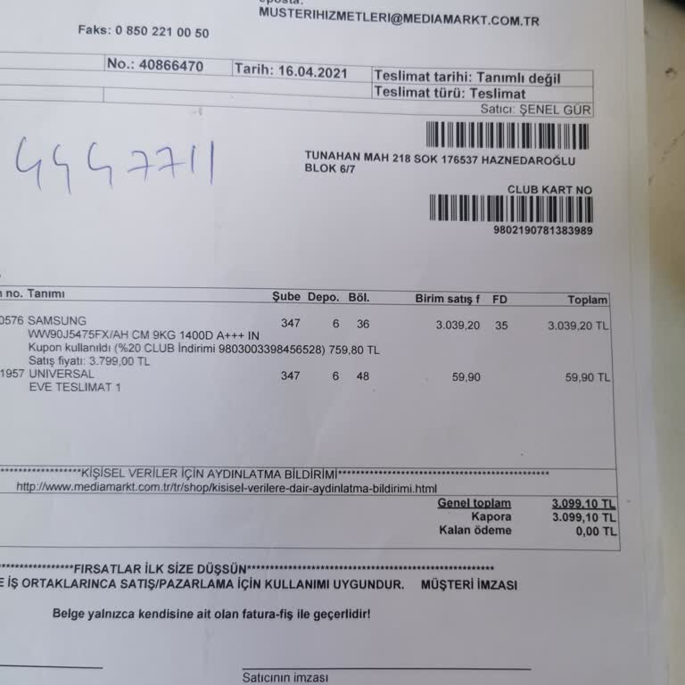 Samsung Çamaşır Makinesi Ana Kart Arızası