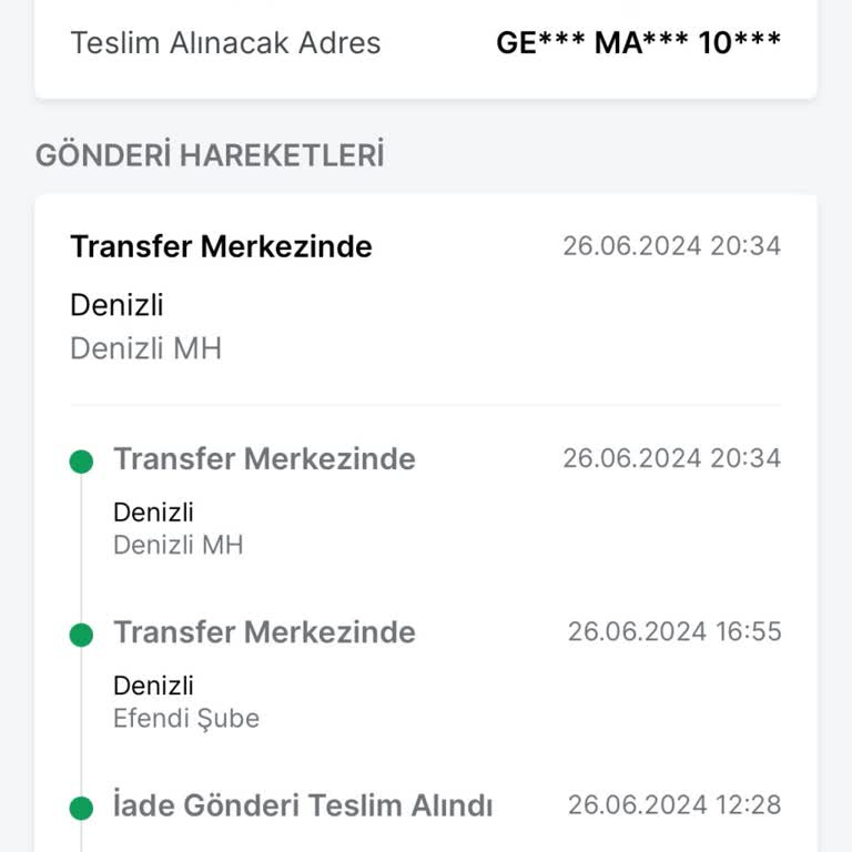 Trendyol Express İade 4 Günü Geçti Bir Haber Yok Denizli Mh Şubesinden Çıkmadan!