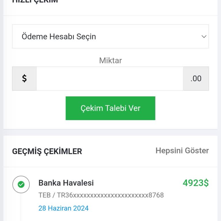 Uniprofinancial Para Çekimine İzin Vermiyor!