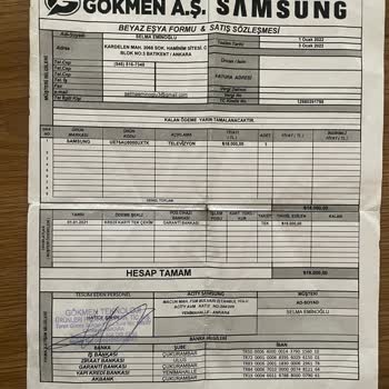 Samsung Samsun TV Kronik Panel Arızası