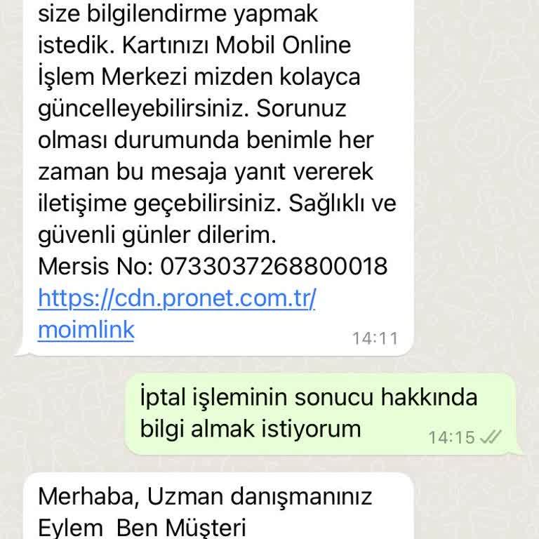 Pronet'i İptal Ettiremiyorum. Bir Daha Asla