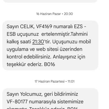 AJet (Anadolu Jet) Rötar Yapan Uçuş