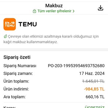 Temu Sipariş Bedelinden %38 Daha Yüksek Ödeme Yaptım!