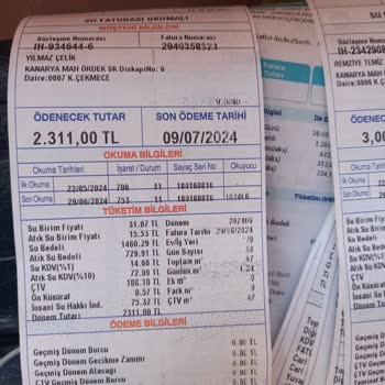 İBB - İstanbul Büyükşehir Belediyesi Su Faturam Fazla Geldi