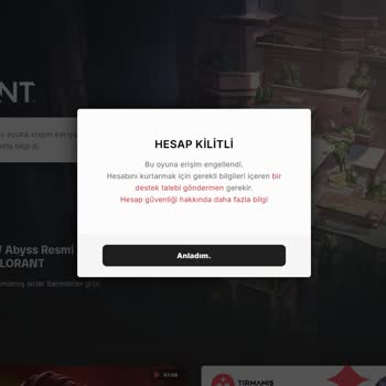 Riot Valorant Hesabıma El Koydu