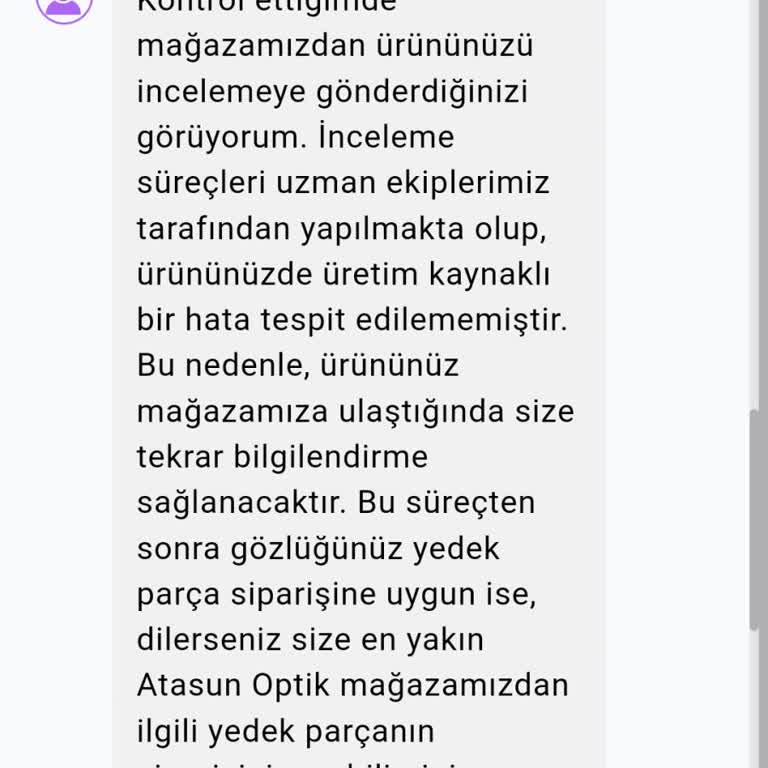 Atasun Optik Garantide Ki Ürün Onaylanmamış