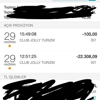 Jolly Tur Yurt Dışı Seyahati Rezervasyon Tutumsuzluğu