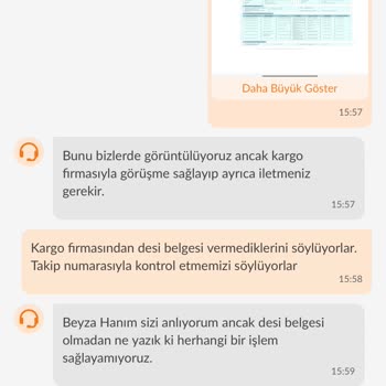Trendyolmilla Desi Belgesi Sorunu