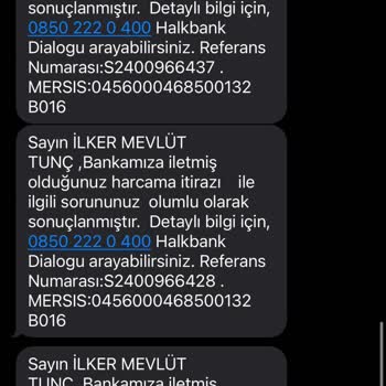 Halkbank Harcama İtirazı Tutar Yatılmaması