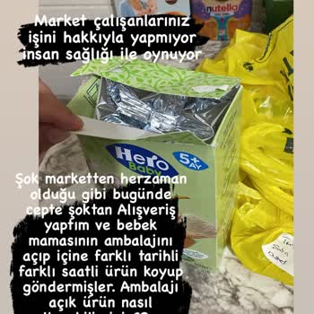 Hero Baby Mama Açık Ve İçi Değiştirilmiş Olarak Gönderildi