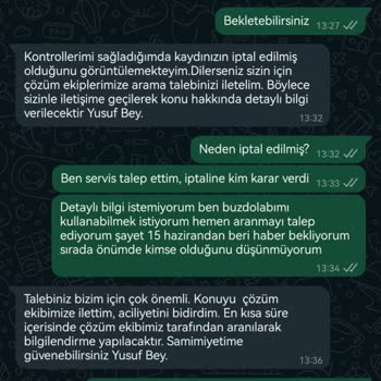 Samsung Buzdolabı Bozuldu Her Şey Çöp Oldu. Servis İlgilenmiyor.