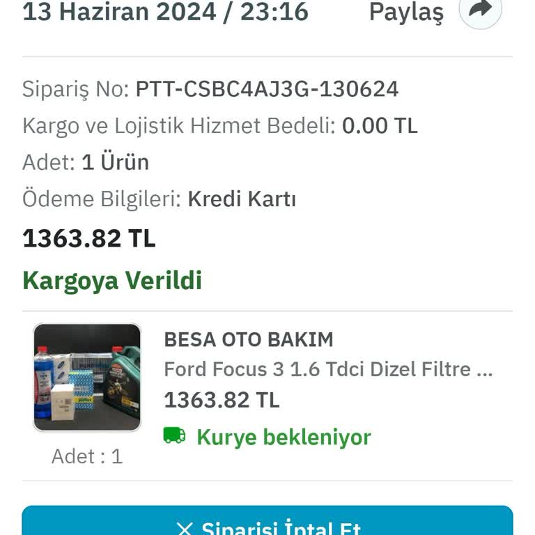 Epttavm Kargolama Sorunu